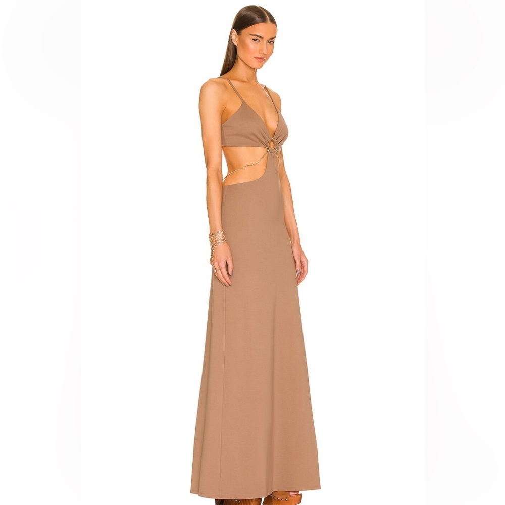 Dundas Jade Maxi Dress in Sand - Picture 4 of 13